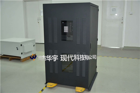 我司21號發(fā)貨浙江，為浙江某公司提供定制款恒溫恒濕戶外投影儀安裝柜(圖2)